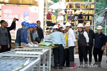 Presiden tinjau Galeri Nyoman Nuarta guna cek pekerjaan untuk IKN