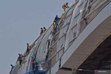 Pembangunan stasiun KCJB Halim hampir selesai