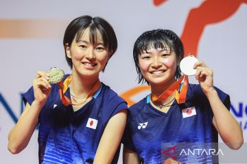 Ganda putri Jepang menang BNI Badminton Asia Junior Championships 2023