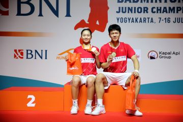 Ganda campuran Zhu/Huang pecah telur gelar juara di BAJC 2023