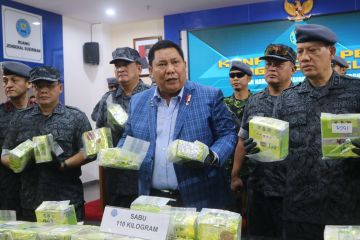 BNN RI amankan 110 kg sabu produksi super dari dua lokasi berbeda