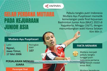 Gelar perdana Mutiara pada Kejuaraan Junior Asia