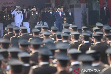 Presiden Joko Widodo pimpin upacara Hari Bhakti Adhyaksa ke-63 di Jakarta