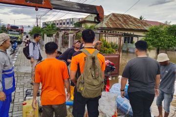 Intensitas hujan tinggi, dua kecamatan di Kota Palu terendam banjir