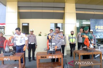 Polres Sukoharjo musnahkan seribuan knalpot brong hasil operasi