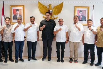 Gubernur sampaikan persiapan PON sudah 60 persen kepada Menpora RI