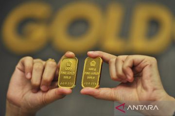 Harga emas Antam naik Rp8.000 jadi Rp1,338 juta per gram