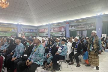 Jamaah haji asal Kalbar tiba di Asrama Haji Batam