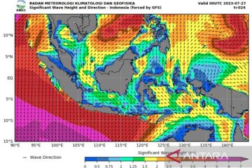 BMKG: Waspada potensi gelombang tinggi hingga enam meter 27-28 Juli