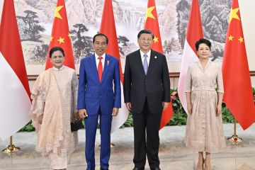 Presiden China Xi Jinping bertemu dengan Presiden RI Jokowi