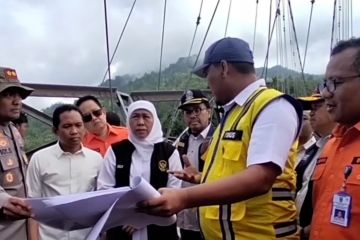 Pemerintah segera bangun jembatan rusak akibat banjir lahar dingin