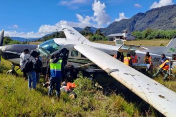 Pesawat Smart Air tergelincir di bandara Bilorai Intan Jaya