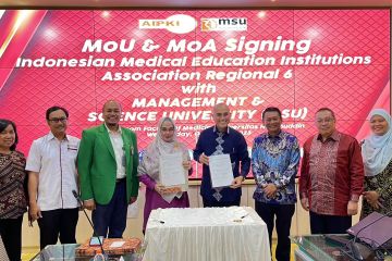 AIPKI Wilayah VI - MSU Malaysia tandatangan MoU pendidikan kedokteran