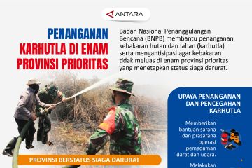 Penanganan karhutla di enam provinsi prioritas