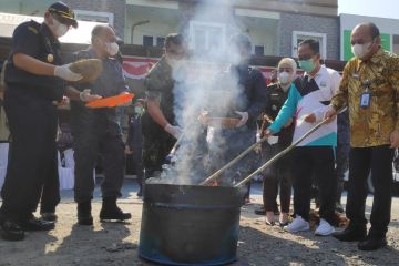 BNNP Sulteng musnahkan barang bukti sabu dan ganja hasil temuan