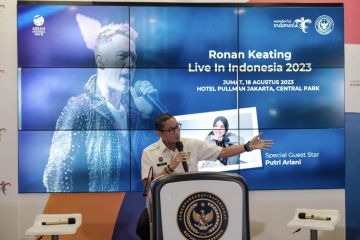 Menparekraf dukung Ronan Keating kolaborasi dengan Putri Ariani