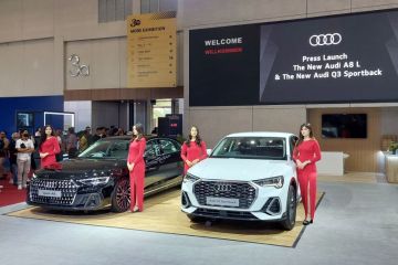 Audi tampilkan sedan flagship A8L dan crossover compact Q3 Sportback