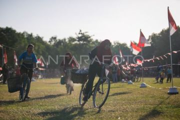 Lomba balap sepeda ontel bronjong