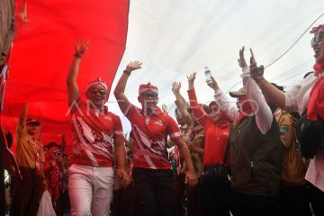 Kirab Merah Putih di Kota Bogor