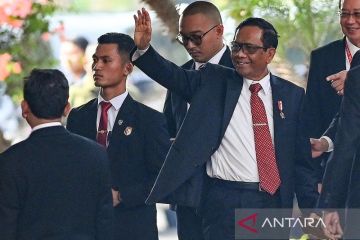 Menteri-menteri Kabinet Indonesia Maju hadir Sidang Tahunan MPR