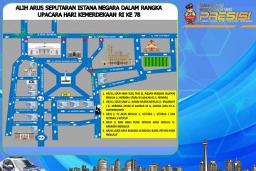 Polda Metro Jaya tutup sejumlah ruas jalan jelang peringatan HUT ke-78