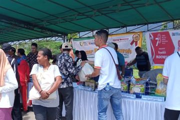 Pemprov Papua gelar pasar murah di perbatasan meriahkan HUT Ke-78 RI