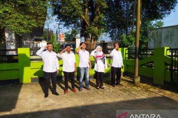 Upacara HUT Ke-78 RI di Biro Babel