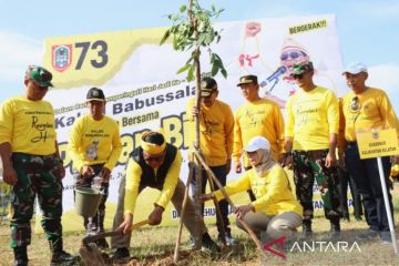 Gubernur Kalsel lakukan penghijauan di areal bandara Syamsudin Noor