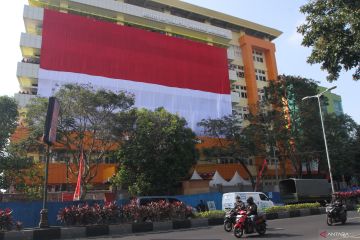 Pemecahan rekor MURI pembentangan bendera terbesar