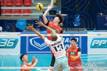 Tim voli putra Indonesia takluk atas China melalui drama lima set
