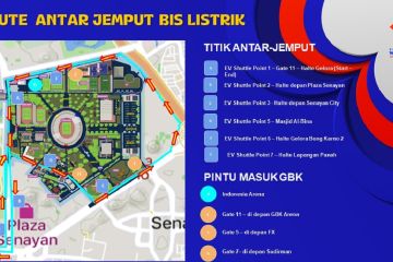 GBK steril dari kendaraan bermotor, penonton diimbau naik bus shuttle