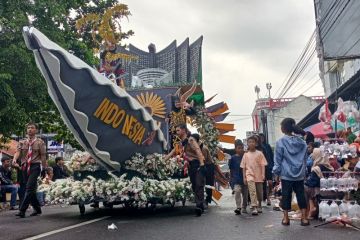 Semarak Pawai Karnaval HUT Ke-78 RI di Pangkalpinang