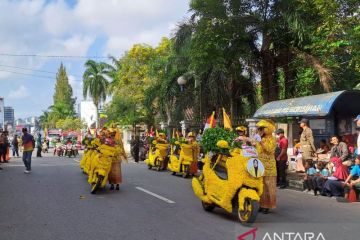Pawai Kendaraan Hias HUT Ke-78 RI di Babel
