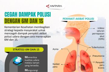 Cegah dampak polusi dengan 6M dan 1 S