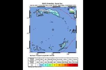 Gempa magnitudo 6,4 guncang wilayah Laut Banda