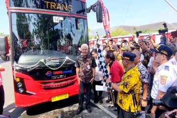 Ganjar luncurkan BRT Trans Jateng Solo-Wonogiri