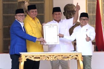 Golkar dan PAN resmi deklarasikan Prabowo capres 2024