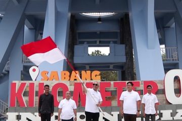 LKBN Antara kibarkan merah putih dari ujung barat Indonesia