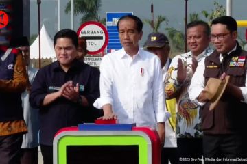 Presiden Jokowi resmikan Tol Bocimi Seksi II ruas Cigombong-Cibadak