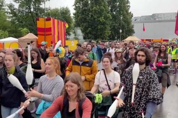 Ribuan seniman sirkus hadiri Konvensi Jugling Eropa
