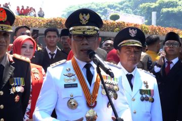 Pesan Ridwan Kamil pimpin upacara kemerdekaan di akhir masa jabatan