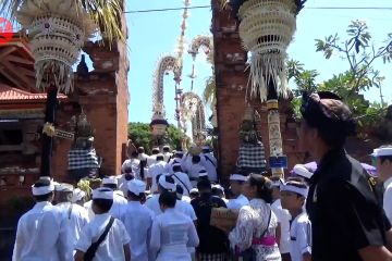 Ribuan umat Hindu di Bali ikuti tradisi Ngerebong