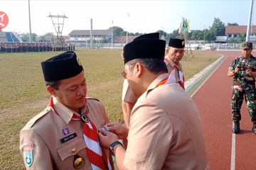 Wali Kota Tangerang beri penghargaan saat hari pramuka