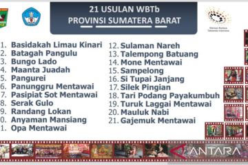 Gubernur minta Warisan Budaya Tak Benda Sumbar untuk dilestarikan