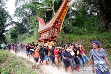 Upacara pemakaman Rambu Solo di Toraja