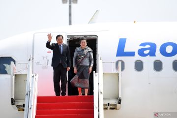 PM Laos Sonexay Siphandone tiba di Indonesia