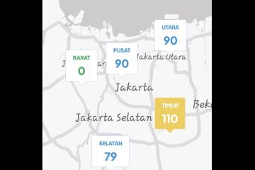 Kualitas udara di Jakarta Timur tidak sehat