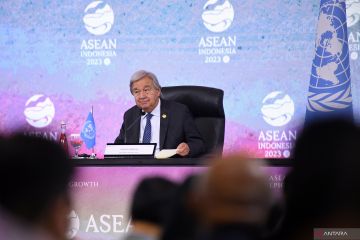 Konferensi pers Sekjen PBB di KTT ASEAN