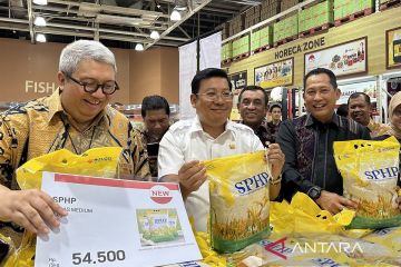 Kunjungi wholesale, Bulog pastikan beras operasi pasar tersedia