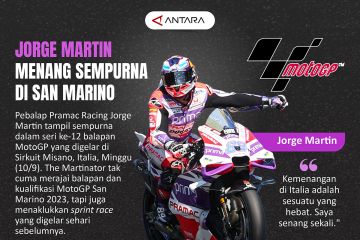 Jorge Martin menang sempurna di San Marino